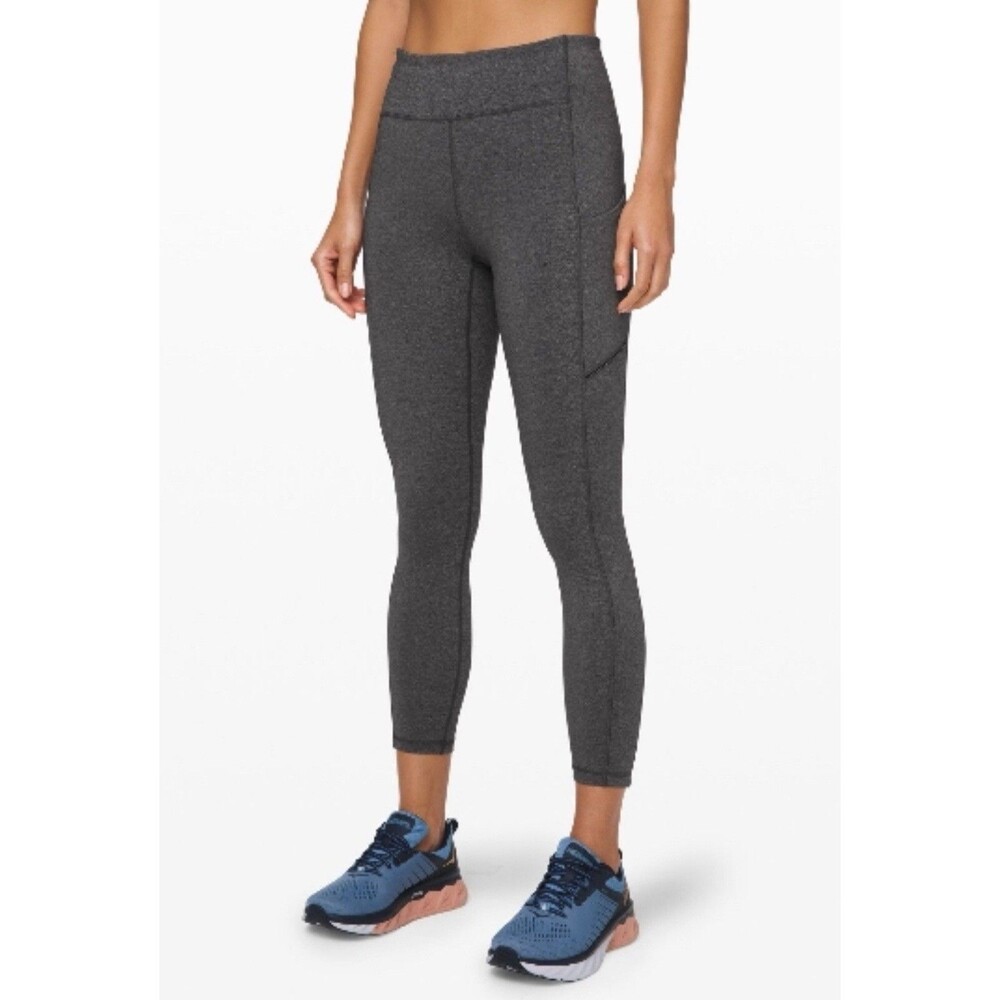 Lululemon Sz 2 Speed Up 7/8 Tight Heathered Black, 25”, Mid Rise , NWT
